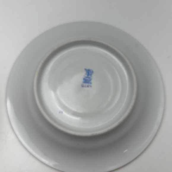 Vintage Kalocsa handpainted porcelain coffee / tea cup with retro floral design - Picture 7 of 10